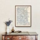 Vintage Map of Monroe County, Indiana 1932