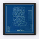 Vintage Map of Monroe County, Indiana 1936