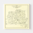 Vintage Map of Morgan County, Indiana 1911