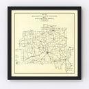 Vintage Map of Morgan County, Indiana 1911