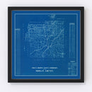 Vintage Map of Morgan County, Indiana 1936