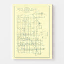 Vintage Map of Newton County, Indiana 1909