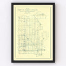 Vintage Map of Newton County, Indiana 1909