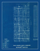 Vintage Map of Newton County, Indiana 1936