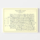 Vintage Map of Noble County, Indiana 1909