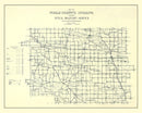 Vintage Map of Noble County, Indiana 1909