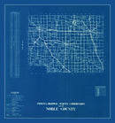 Vintage Map of Noble County, Indiana 1936