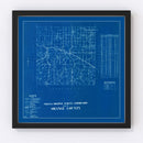 Vintage Map of Orange County, Indiana 1936