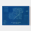 Vintage Map of Owen County, Indiana 1936
