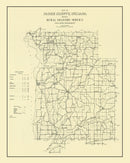 Vintage Map of Parke County, Indiana 1911