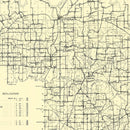 Vintage Map of Pike County, Indiana 1910
