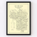 Vintage Map of Pike County, Indiana 1910