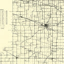 Vintage Map of Porter County, Indiana 1911