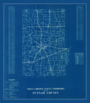 Vintage Map of Putnam County, Indiana 1936