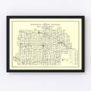 Vintage Map of Randolph County, Indiana 1910