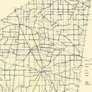 Vintage Map of Ripley County, Indiana 1909