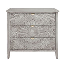 3 Drawer Cabinet, American Furniture, Suitable For Bedroom, Living Room - Light Gray