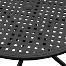 Modern Outdoor Mesh Aluminum 42-in Round Patio Dining Table