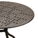 Modern Outdoor Mesh Aluminum 42-in Round Patio Dining Table