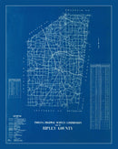 Vintage Map of Ripley County, Indiana 1936