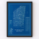 Vintage Map of Ripley County, Indiana 1936