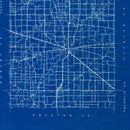 Vintage Map of Rush County, Indiana 1936