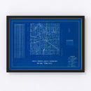 Vintage Map of Rush County, Indiana 1936