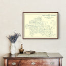 Vintage Map of Scott County, Indiana 1910