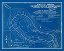 Vintage Shoe Lake, IN Map 1922