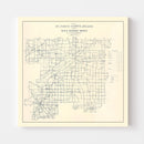 Vintage Map of St. Joseph County, Indiana 1910