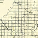 Vintage Map of Starke County, Indiana 1909