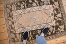 3x4 Vintage Distressed Oushak Square Rug