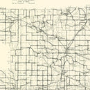 Vintage Map of Steuben County, Indiana 1910