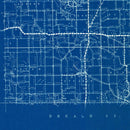 Vintage Map of Steuben County, Indiana 1936