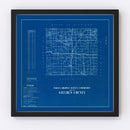 Vintage Map of Steuben County, Indiana 1936