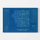 Vintage Map of Sullivan County, Indiana 1936