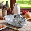 Pig Butter Dish by Arthur Court Designs