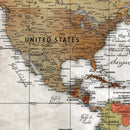 Personalized Vintage Map Wall Art Canvas Print – Custom Push by MyGreatCanvas | Canvas Wall Art Prints | Photo Prints & Wall Decor