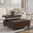 Harrison - Upholstered Coffee Table Storage Ottoman by Unique Piece Furniture