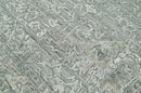 4x6 Tone on Tone Gray Hand Knotted Tibetan Wool/Bamboo Silk Transitional Oriental Area Rug