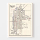 Vintage Map of Terre Haute, Indiana 1907
