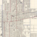 Vintage Map of Terre Haute, Indiana 1907