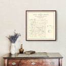 Vintage Map of Union County, Indiana 1911