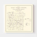 Vintage Map of Union County, Indiana 1911