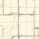 Vintage Map of Union County, Indiana 1911