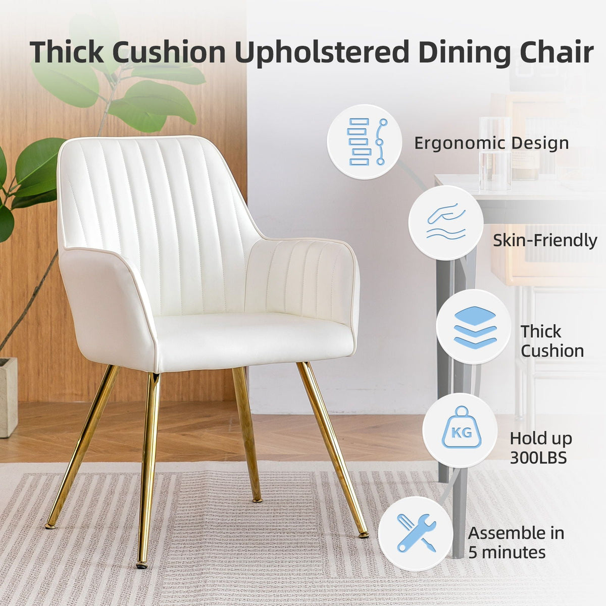 Modern Mid Back Dining Chairs, photo 7 of 35