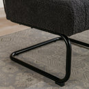 Accent Chair - Modern Industrial Slant Armchair with Metal Frame - Premium High Density Soft Single chair for Living Room Bedroom