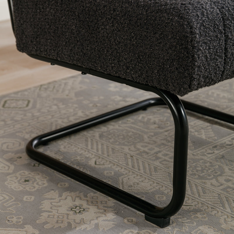 Accent Chair - Modern Industrial Slant Armchair with Metal Frame - Premium High Density Soft Single chair for Living Room Bedroom