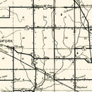 Vintage Map of Wayne County, Indiana 1910