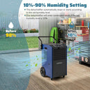 154 Pints Commercial Dehumidifier with Pump and Drain Hoses by LJGDeals